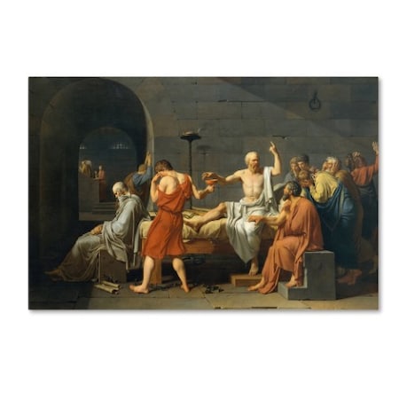 Trademark Fine Art David 'The Death Of Socrates' Canvas Art, 12x19 AA00249-C1219GG